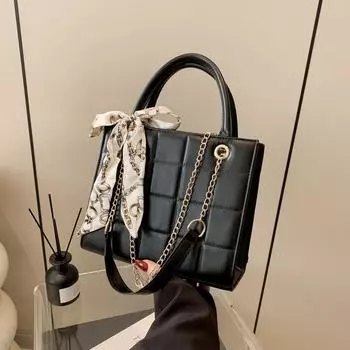 Портативная сумка через плечо, весенняя корейская версия, модная ретро-повседневная, индивидуальная, красивая, 2024, сумка через плечо чёрный