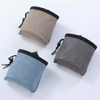 Портативная сумка для дрессировки собак, поощрительная сумка для щенков, карман для корма для домашних животных, сумка для перекуса во время прогулок, съемные принадлежности синий