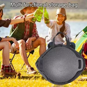 Портативная сумка для гриля для кемпинга, безопасный лоток для хранения, многофункциональный органайзер для хранения кастрюль большой емкости
