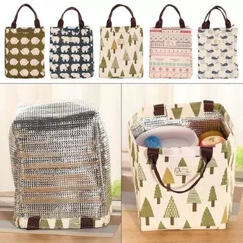 Портативная сумка для хранения, детская, студенческая, изолированная термосумка для пикника, ланч-бокс, органайзер для завтрака, сумка-холодильник для обеда