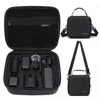 Портативная сумка для хранения DJI Pocket 3, чехол для переноски, сумка через плечо, ручная сумка для корпуса камеры, аксессуары для Osmo Pocket 3 чёрный