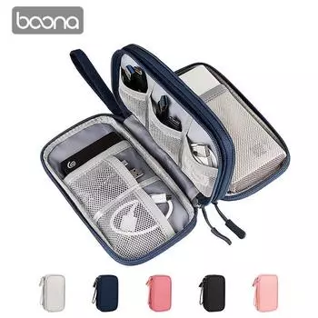 Портативная сумка для хранения гаджетов Цифровой кабель Чехол для электронного органайзера Наушники SD-карты Диски USB-провода Дорожный комплект Сумка Клатч Сумка-органайзер