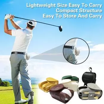 Портативная сумка для хранения мячей для гольфа с брелоком, устойчивая к царапинам, износостойкая поясная сумка для мячей для гольфа, сумка для переноски принадлежностей для гольфа серый