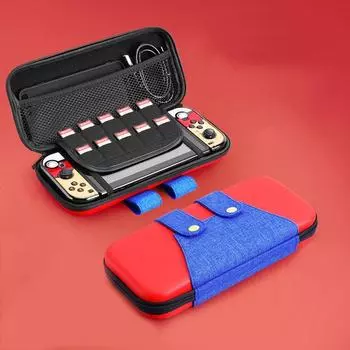 Портативная сумка для хранения Switch большой емкости для Nintendo Switch/аксессуары для консоли OLED с 10 слотами для игровых карт, защитный чехол для переноски в стиле Switch