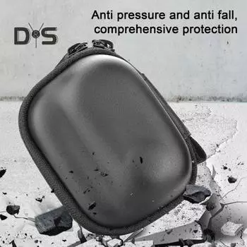 Портативная сумка для хранения, твердый чехол, мини-кейс для хранения, застежка-молния, ударопрочный, ударопрочный чехол для переноски Insta360 GO 3/3S чёрный