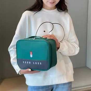 Портативная сумка для лекарств, дорожная аптечка первой помощи, аптечка для хранения лекарств, набор для выживания, поход на открытом воздухе розовый