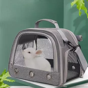 Портативная сумка для мелких домашних животных, сумка для кошек, сумка для кроликов, морская свинка, прозрачная сумка для животных, маленькая сумка для животных 35*5*26cm