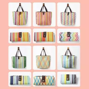 Портативная сумка для покупок из ткани Оксфорд, складная прочная большая сумка для хранения с героями мультфильмов, дорожная сумка для продуктов, многоразовая, моющаяся