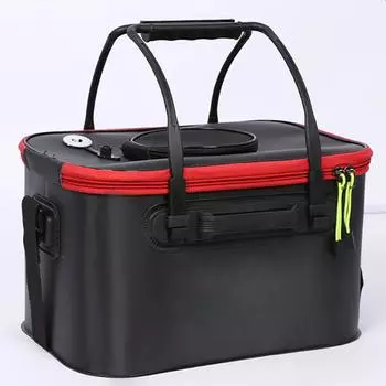 Портативная сумка для рыбалки из ЭВА, складное рыболовное ведро, дышащий ящик для живой рыбы, контейнер для воды для кемпинга, таз, сумка для хранения снастей