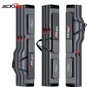 Портативная сумка для рыбалки со стальной проволокой, многоцелевая утолщенная водонепроницаемая прочная сумка для удочки, сумка для рыболовных снастей X277G 2 Layer 70cm