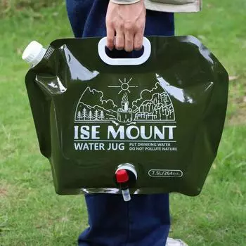 Портативная сумка для воды, складное ведро, контейнер для воды, кувшин, сумка для бутылки, походы на открытом воздухе с ручкой, принадлежности для кемпинга