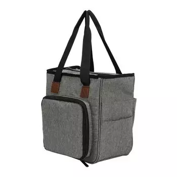 Портативная сумка для вязания, сумка для хранения швейных принадлежностей, крючки для вязания, серая серый