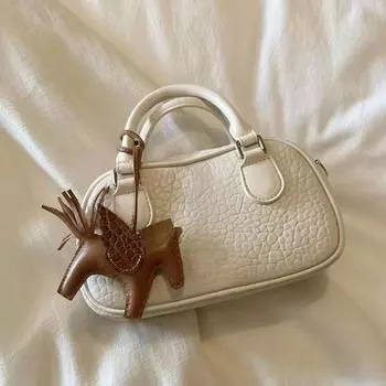 Портативная сумка-подушка, женская маленькая сумочка, модная сумка-подушка, сумка-бостон бежевый