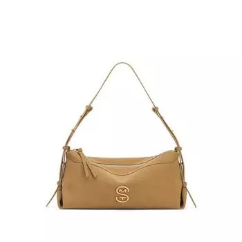 Портативная сумка-подушка, женская сумка через плечо большой вместимости, сумка через плечо Minority, кораллово-коричневый, ширина 37 см, высота 14 см, высота 18 см дубильная кора