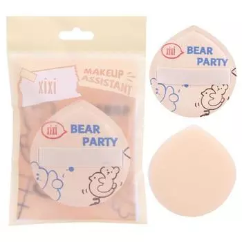 Портативная супермягкая пудра для пудры, тональный крем с каплями воды, хлопковая конфетная губка для макияжа, кожаная пуховка на воздушной подушке