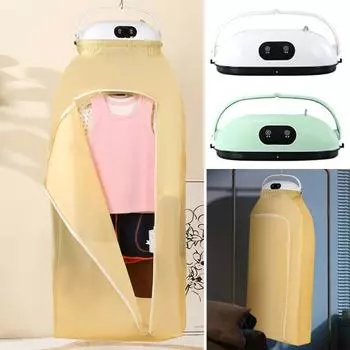 Портативная сушилка для белья с быстрым нагревом на 360 градусов, интеллектуальным таймером, простота использования нижнего белья US зелёный