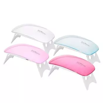 Портативная сушилка для ногтей 6 Вт УФ-светодиодная лампа для ногтей Маникюрный аппарат для гелевого лака Лампа для дизайна ногтей для сушки ногтей для домашнего использования USB розовый