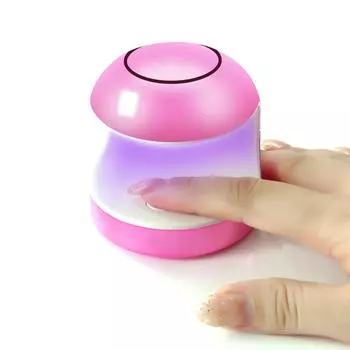 Портативная сушилка для ногтей с таймером 60S 120S Профессиональная светодиодная лампа для длительного маникюра золотой