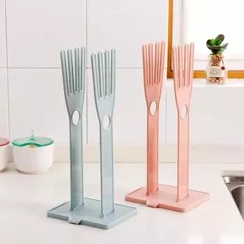 Портативная сушилка для перчаток, кухонная сушилка для полотенец, настольная съемная многофункциональная дренажная сушилка, кухонные инструменты розовый