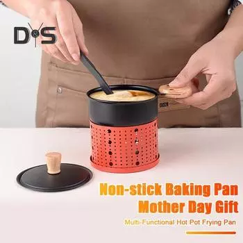 Портативная сырная печь с подсвечником и лопаткой, экономящая место, простая и элегантная плавильная печь для сыра, многофункциональная сковорода-жаровня красный