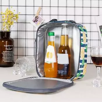 Портативная термоизолированная сумка для еды с изображением динозавра фламинго кактуса сумка для обеда Bento