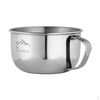 Портативная уличная кружка из нержавеющей стали 178 мл для кофе, чая с молоком, кружка для кемпинга и пешего туризма с ручкой