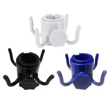 Портативная универсальная вешалка для пляжных зонтов, крючки, экономящие место, четырехугольный крючок, полезный износостойкий держатель для хранения зонтов от солнца красный