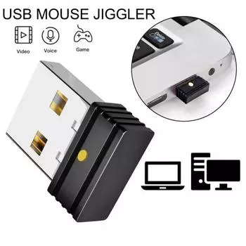 Портативная USB-мышь Jiggler, стабильная передача, длительное время ожидания, имитирует движение мыши