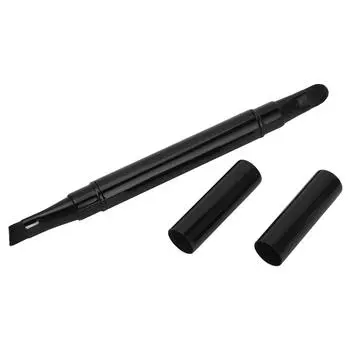 Портативная выдвижная кисть для макияжа, двухсторонняя кисть для бровей и консилера