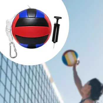 Портативная замена мяча и веревки Tetherball с тросом для насоса Blue White