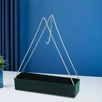 Портативная железная курильница для благовоний, курильница от комаров, держатель для катушки от комаров для спальни, гостиной, кухни, офиса зелёный