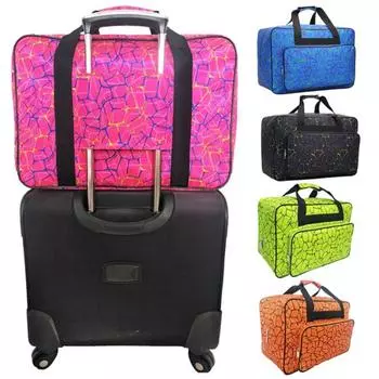 Портативная женская дорожная нейлоновая домашняя швейная машина для хранения багажа, большая сумка, сумка S чёрный