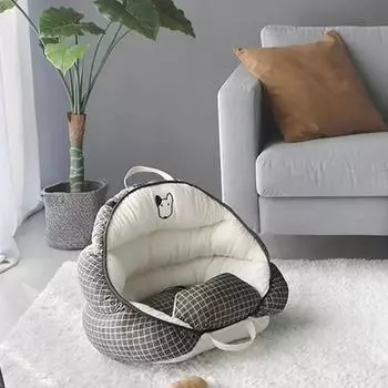 Портативное безопасное для домашних животных автокресло для собак, нескользящая переноска, безопасная автомобильная коробка, бустер, сумка-переноска, дорожная сумка для домашних животных, переноска для щенков и кошек, сумка-кровать Size 55x50x32cm