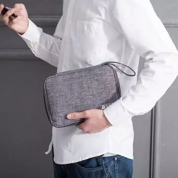 Портативное цифровое USB-зарядное устройство на молнии для наушников, кабель для хранения, сумка-органайзер вино красного