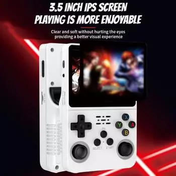 Портативное игровое устройство, игровая консоль с 3,5-дюймовым IPS-экраном, 20000 классических игр, перезаряжаемая E