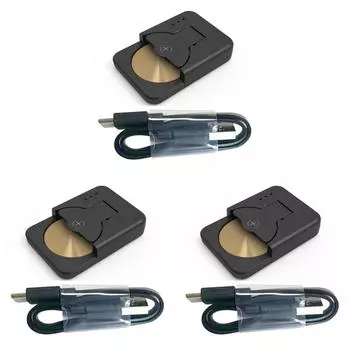 Портативное мини-зарядное устройство таблеточного типа C 4,2 В для LIR2032 LIR2450(черный)