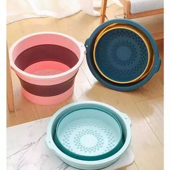 Портативное складное ведро для мытья дома, автомобиля, пластиковое утолщенное складное ведро для рыбалки на открытом воздухе