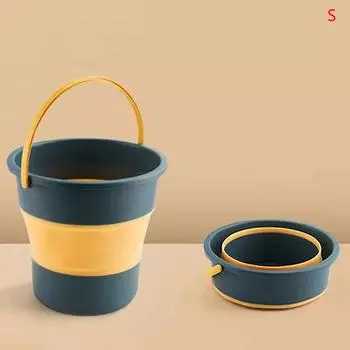 Портативное складное ведро, многофункциональное, утолщенное, силиконовое ведро, для кемпинга, мытья автомобиля, рыбалки, ванной комнаты, инструментов