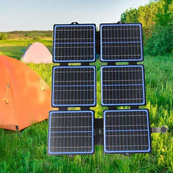 Портативное солнечное зарядное устройство 30 Вт 5 В/12 В генераторные станции с 6 панелями для наружного применения