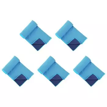 Портативное спортивное полотенце, охлаждающее полотенце с футляром для хранения для тренажерного зала, йоги (Голубое небо)