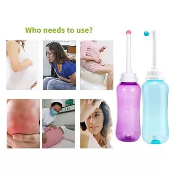 Портативное устройство для промывки личных частей биде, очиститель для ягодиц, опрыскиватель для биде для беременных и лежачих женщин зелёный