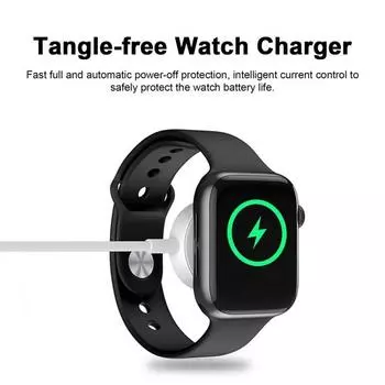 Портативное зарядное устройство для умных часов, магнитный зарядный кабель, компактный размер, не спутывается, портативное универсальное зарядное устройство для часов Apple Watch S1/2/3/4/5/6/7/8 Type-C
