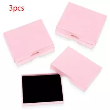 Портативные 3 шт. Розовые Мини Подарки Ювелирные Подарочные Коробки с Крышками