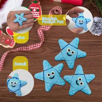 Портативные игрушки морские животные, напечатанные на 3D-принтере, карманный питомец морская звезда, персонализированные креативные игрушки для снятия стресса One Size