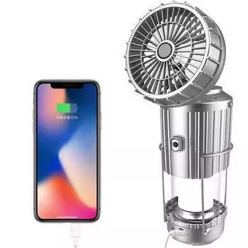 Портативные кемпинговые фонари с электрическим вентилятором 1500 мАч/2400 мАч светодиодные солнечные батареи подвесная палатка перезаряжаемая наружная аварийная лампа с вентилятором