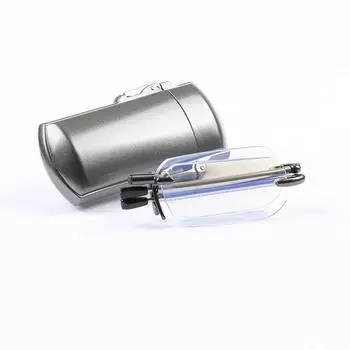 Портативные мини-складные очки для чтения без оправы, мужские регулируемые очки с футляром, зажимом для ремня, очки для пресбиопов, женские очки +100