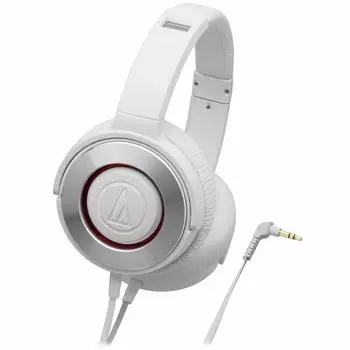 Портативные наушники Audio Technica SOLID BASS Heavy Bass White WH ATH-WS550 белый