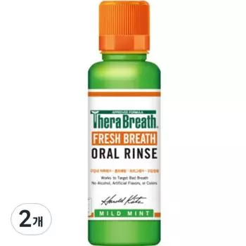 Портативные полоскания Thera Breath со вкусом мяты, мини-размер, 150 мл, 2 шт.