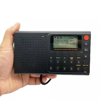 Портативные радиоприемники Am/fm/sw, полнодиапазонный Bluetooth-радиоприемник, разъем Aux, Mp3-плеер, радиоприемник с зарядкой Type-c, будильник, встроенный динамик As the picture