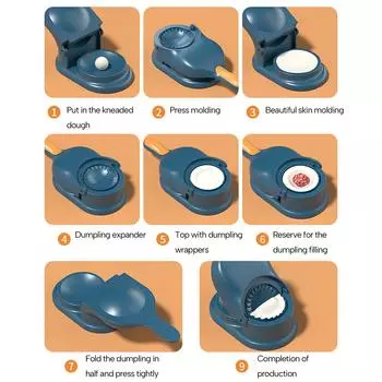 Портативные ручные пресс-формы для пельменей 2 в 1 производитель пельменей равиоли производитель пресс-пельменей инструмент для изготовления пельменей для обертки пельменей зелёный